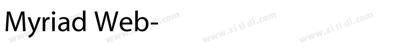 Myriad Web字体转换